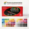 Marcadores Acrílicos de Tinta Líquida con Punta Suave para el Arte de Estudiantes de Primaria, No traspasan, Lápices de Colores Apilables