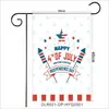 Bandera de Jardín Decoración Día de la Independencia Transfronteriza Celebración Festiva de EE. UU. Fiesta Fiesta Muñeco Sin Rostro Bandera Venta al por Mayor