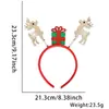 Decoraciones para Fiesta de Navidad Reno Navideño de Dibujos Animados Sombrero Navideño Estéreo Diadema Año Nuevo Gorro para Regalo de Niños