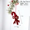 Novas decorações de Natal Pingentes de sino vermelho aveludado nórdicos Enfeites de árvore de Natal Decorações de guirlanda Transfronteiriça