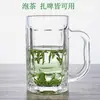 Venta al por mayor de fabricante Tarro de cerveza de vidrio de material alto blanco Tarro de cerveza de barril 1 litro Tarro de cerveza 0.4 litros 0.3 litros Tarro de cerveza publicitario