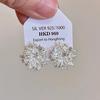 Aretes Fuegos Artificiales Fácil Frío Aretes Zircón Perla Retro Personalidad Simple Temperamento Moda Boutique