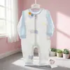 Traje de escalada de verano para bebé, fino, de un solo lado, de algodón, sin huesos, para recién nacido