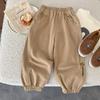 9511 Pantalones para Niños Patito Amarillo Niños Primavera y Otoño Pantalones de Moda Bebé Algodón Pantalones Casuales Niños Pierna Recta