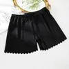 Calça de Segurança Antirreflexo Feminina Verão Solta Seda Anti-gelo Sem Marcas Roupas Íntimas Casa Sem Enrolar Cintura Alta Shorts Base