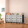 Zapatero y perchero multifuncional impermeable y a prueba de polvo de varias capas, zapatero de almacenamiento, perchero de ropa y zapatero integrado de pie para uso doméstico del fabricante original