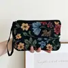 Bolsa de Muñeca con Flores de Amor para el Día de San Valentín Transfronteriza Cremallera de Tela Bolsa de Maquillaje Bolsa de Almacenamiento Cartera Estuche para Lápices Venta al por Mayor
