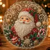 Bestseller transfronterizo árbol de Navidad pintura de diamantes 5D colgante acrílico regalo de Navidad decoración colgante manualidad acrílica