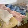 Bufanda Pompones Rosa Dulce Linda Estilo Japonés Reductora de Edad para Mujer Otoño e Invierno Atmósfera Coreana Calentador de Cuello Suave Cálido Color Sólido