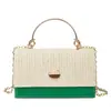 2026 Verão Novo Estilo Capa Tecida Estilosa Simples Moda Corrente de Menina Bolsa Transversal de Ombro para Mulheres