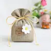 Bolsa vacía de sachet de algodón y lino, bolsa de fragancia para armario, sachet repelente de mosquitos de lavanda y artemisa, sachet desodorante, kit de materiales para manualidades
