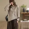 Suéter de Punto Redondo Nuevo para Otoño e Invierno con Diseño de Dobladillo Irregular Sudadera con Cremallera Casual para Mujer