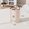 Cubo plegable para pies con forma de gato de PVC, tina portátil SPA aislada para lavar los pies, tina para pies para uso en exteriores y en casa, calentador de pies de temperatura constante