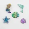 Acessórios de Resina com Tema Oceânico Estrela-do-mar Concha Sereia Golfinho DIY Patch de Cola Cremosa Decorações Presilhas de Cabelo Feitas à Mão