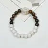 Pulsera de Cerámica Jingdezhen Nueva Pulsera de Cerámica China Joyería Estudiante Estilo Tíbet Cuerda Trenzada a Mano Puesto Regalo para Estudiante