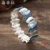 Pulsera Elástica de Esmalte Geométrica de Pétalos de Venta Caliente Transfronteriza Pulsera Elástica de Flores para Mujer Moderna y de Alta Gama