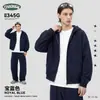 Ropa para Hombre Ckx 26 Nueva Sudadera Retro Estilo Americano Otoño e Invierno con Forro de Felpa, Engrosada y Cálida, Chaqueta con Cremallera, Sudadera Holgada para Hombre.