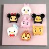 Donald Duck Daisy dibujos animados resina accesorios pegamento crema material para carcasa de teléfono móvil accesorios para el cabello de niños caja de almacenamiento parche diy
