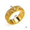 Nuevos Anillos Personalizados Retro Ojo de Diablo para Hombres y Mujeres, Joyería de Mano de Acero de Titanio con Baño de Oro de 18K de Moda, Fabricantes al por Mayor