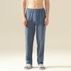Pijama de Algodón Antibacteriano 7A para Hombre Talla Grande Verano Primavera y Otoño 2025 Nuevo Color Sólido Pantalones Casuales Todo el Año Pantalones para el Hogar