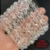 Pulseira Circular Única de Cristal Branco Natural em Formato Irregular de Cubo de Açúcar Acessórios de Contas Quadradas Soltas Espaçadoras para Joias DIY Originais