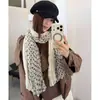 Pañuelo fino de seda con retazos de lunares estilo bohemio retro, una elegante bufanda para el cuello para mujer, chal de otoño 2026