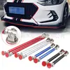 Modificación de Coche Universal Barra de Tracción Adhesiva Envolvente Parachoques Delantero y Trasero Barra de Tracción Decorativa Pala Delantera Labio Delantero Soporte Fijo Ajustable