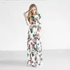 Nuevo Vestido Largo de Verano 2021 Aliexpress Europeo y Americano Multicolor Multitalla Estampado de Manga Larga en Stock