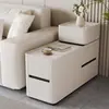 Gabinete Lateral Moderno Sencillo, Mesa Lateral para Sofá, Sala de Estar de Apartamento Pequeño, Mesa de Centro de Pizarra, Mesa Multifuncional para Rincón de Té, Gabinete Lateral para Sofá