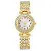 Nuevo producto superventas transfronterizo: Reloj de pulsera para mujer con incrustaciones de diamantes, lujoso y versátil regalo de moda, pulsera de reloj de cuarzo para mujer