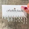 Venta Caliente Transfronteriza Pendientes de Cadena C de Perla Mariposa Estilo Europeo y Americano Traje para Temperamento Femenino Pendientes de Lujo Ligero de Gama Alta