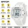 Reloj Sanda de Venta Caliente Multifuncional para Estudiantes Hombres y Mujeres Reloj Deportivo Tipo Barril de Moda Pantalla Grande Impermeable Reloj Digital