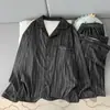 2026 Nuevo Otoño/Invierno Popular para Hombre Velour Alemán Sencillo Cálido Pijama Manga Larga Pantalón Largo Ropa de Casa Conjunto de Dos Piezas