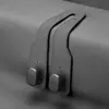 Gancho Doble para Respaldo de Asiento de Coche al por Mayor, Gancho Pequeño de Metal y Gamuza para Asiento Trasero, Gancho Portatelefono para Coche