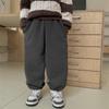 Calça Haima para Meninos com Forro de Fleece, Calça Casual Engrossada, Novo Estilo Inverno 2025, Calça de Moletom para Crianças de Tamanho Médio e Grande, Roupa Infantil Calça Comprida