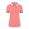 Polo de Manga Corta de Algodón de Fibra Larga 190g con Solapa y Amoníaco Líquido, Largo Medio, Ropa de Trabajo, Salón de Belleza, Médico, Arte, Hecho a Medida