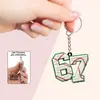 Chaveiro acrílico popular 2D plano transfronteiriço de futebol, basquete, tênis, beisebol, vôlei, estilo casual para casais e colegas