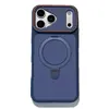 Capa de Celular Magnética com Suporte Fantasma de Duas Cores Adequada para Apple 17Promax Tendência 15 Acrílico 13 Sensação de Pele 11