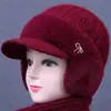 Gorros de Punto para Adultos Mayores para Otoño e Invierno, Gorros de Lana para Madres, Señoras Mayores y Abuelas para Prevenir el Frío y Mantener Calientes, Gorros de Algodón Tejidos