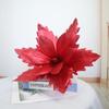 50 cm tamanho grande simulação de flor de Natal decoração da árvore de Natal grinalda de corte de festa de atividade layout brilhante pano flores falsas