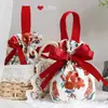 Bolsa de Dulces con Lazo Floral Plegado Shangmit, Bolsa de Dulces sin Plegar, Bolsa de Regalo de Boda 1