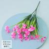 Buquê de flores falsas únicas, flores de plástico, pequenas flores, rosas, flores de pano de seda, flores secas, decoração pastoral para casa