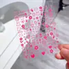 Pegatina de Uñas Graffiti de Dibujos Animados 3D Impermeable Adhesiva Linda Cachorro Gato Pintado a Mano Pegatina para Uñas Joyería DH