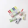 Venta Directa de Fábrica Color Caliente Mezcla de Colores Recubierto de Plástico Pinzas para Ropa Pantalones Calcetines Clips para Ropa Interior