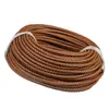 Cordón de Cuero Trenzado Europeo y Americano Cordón de Cuero Redondo de 6 mm Cordón Trenzado Materiales para Pulsera de Cuero Hecha a Mano DIY