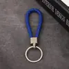 Chaveiro criativo novo de corda de couro corda trançada pingente de carro corda de chave colorida atividades pequeno presente joias atacado
