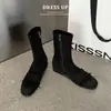 Botines de Tobillo Planos con Borlas de Gamuza, Cremallera Lateral, Punta Delgada, Tallas Grandes 32-42, Botas de Mujer con Caña de Cuero y Lana, Otoño 2026