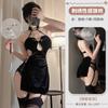 Roupa íntima sexy de Yi Meng Yao, cheongsam antigo sexy com estilo de borla no pescoço, todos os tipos de fenda alta, levantamento reto livre
