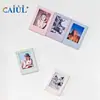 Nuevo Modelo de Amazon Adecuado para Polaroid Mini 3 pulgadas Montado Magnético Paja de Trigo Hueco Marco Pequeño para Fotos Imán de Mesa para Refrigerador