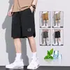 Shorts de playa para hombre, chaqueta ligera casual de verano, shorts de cinco puntos a la moda, corte holgado, talla grande, shorts deportivos para hombre